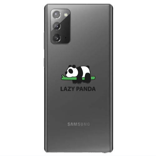 Samsung Note 20 Lazy panda Transparent Silicone TPU Θήκη