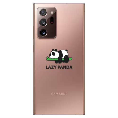 Samsung Note 20 Ultra Lazy panda Transparent Silicone TPU Θήκη