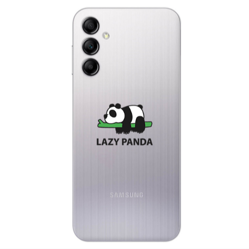 Samsung A24 Lazy panda Transparent Silicone TPU Θήκη