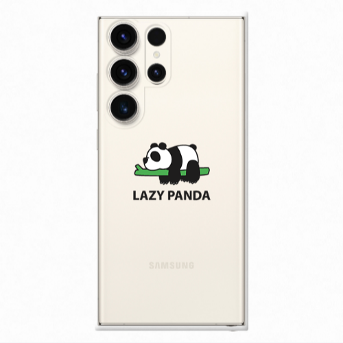 Samsung S23 Ultra Lazy panda Transparent Silicone TPU Θήκη
