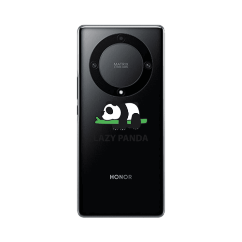 Honor Magic5 Lite 5G Lazy panda Transparent Silicone TPU Θήκη