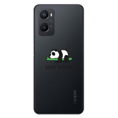 Oppo A 96 Lazy panda Transparent Silicone TPU Θήκη