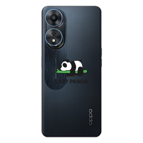 Oppo A 98 Lazy panda Transparent Silicone TPU Θήκη