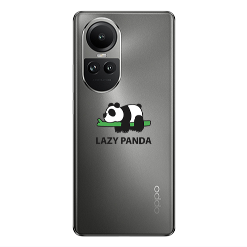 Oppo Reno10 5G Lazy panda Transparent Silicone TPU Θήκη
