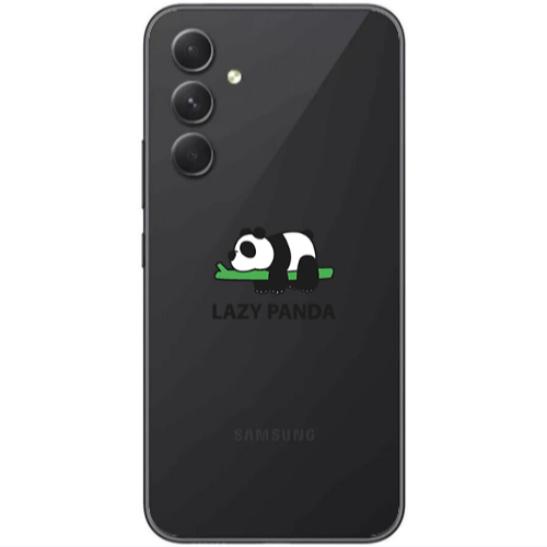 Samsung Galaxy A25 Lazy panda Transparent Silicone TPU Θήκη