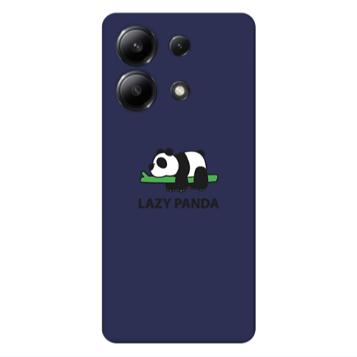 Xiaomi Redmi Note 13 4G Lazy panda Dark blue Colored Silicone TPU Θήκη