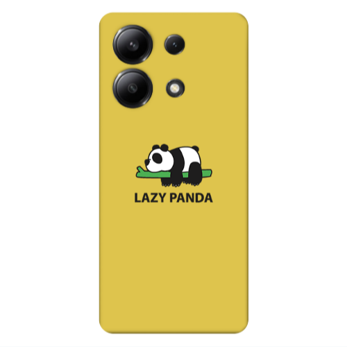Xiaomi Redmi Note 13 4G Lazy panda Yellow Colored Silicone TPU Θήκη