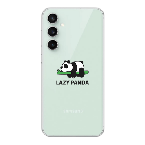 Samsung S24 Plus Lazy panda Transparent Silicone TPU Θήκη