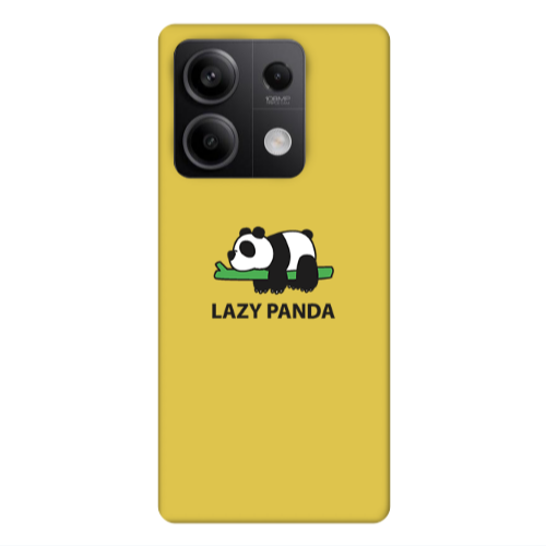 Xiaomi Redmi Note 13Pro 5G Lazy panda Yellow Colored Silicone TPU Θήκη