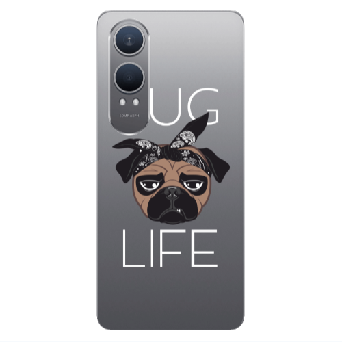Oneplus Nord Ce 4 lite Pug Life Transparent Silicone TPU Θήκη