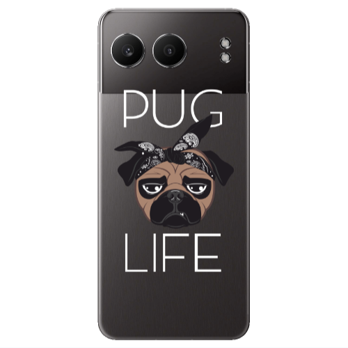 Oneplus Nord 4 Pug Life Transparent Silicone TPU Θήκη