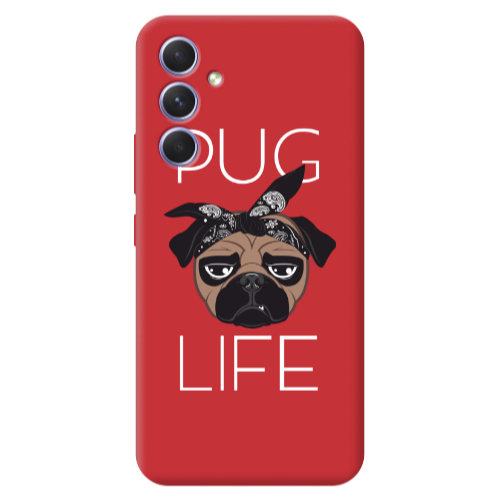 Samsung A36 Pug Life Red Colored Silicone TPU Θήκη