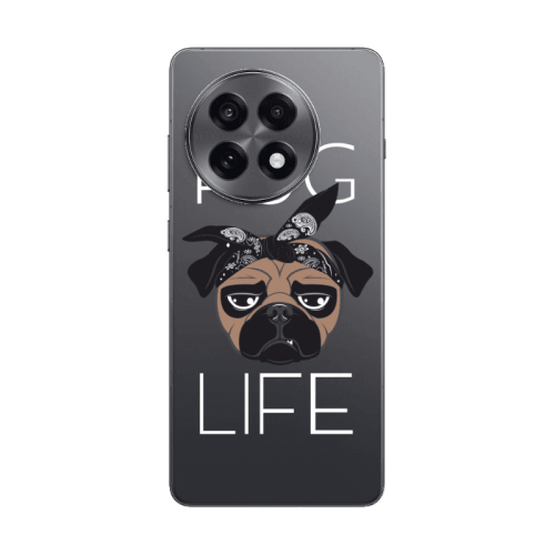 Oneplus 13 5G Pug Life Transparent Silicone TPU Θήκη