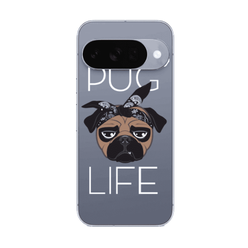 Google Pixel 10 Pug Life Transparent Silicone TPU Θήκη