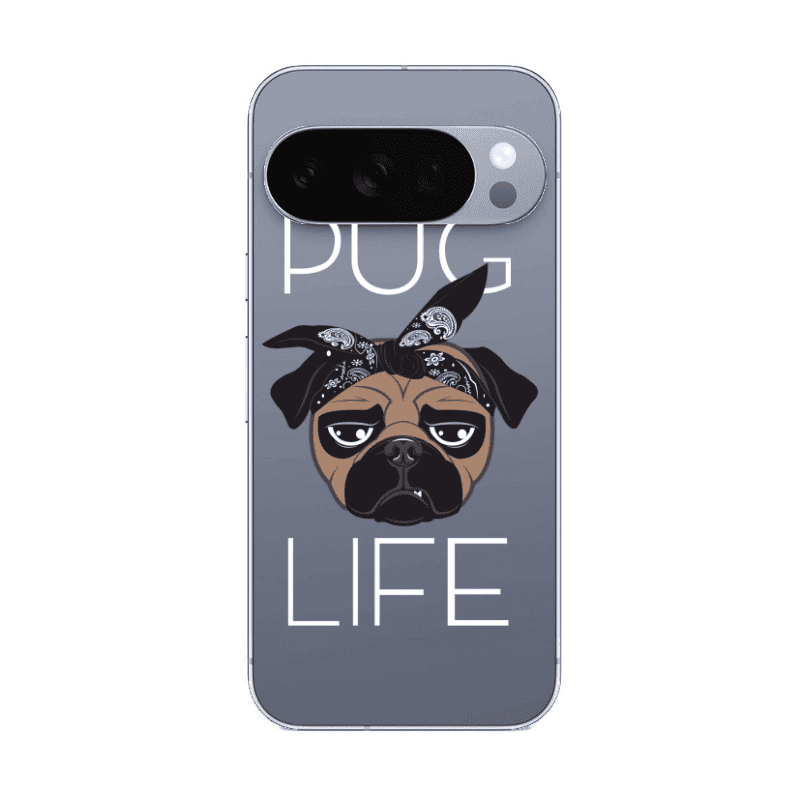 Google Pixel 10 Pro XL Pug Life Transparent Silicone TPU Θήκη