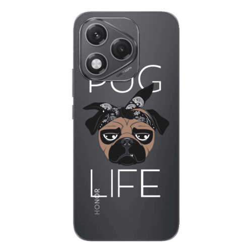 Honor 400 Lite Pug Life Transparent Silicone TPU Θήκη