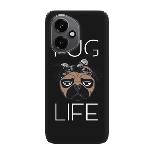 Honor Magic 400 Pug Life Black Colored Silicone TPU Θήκη
