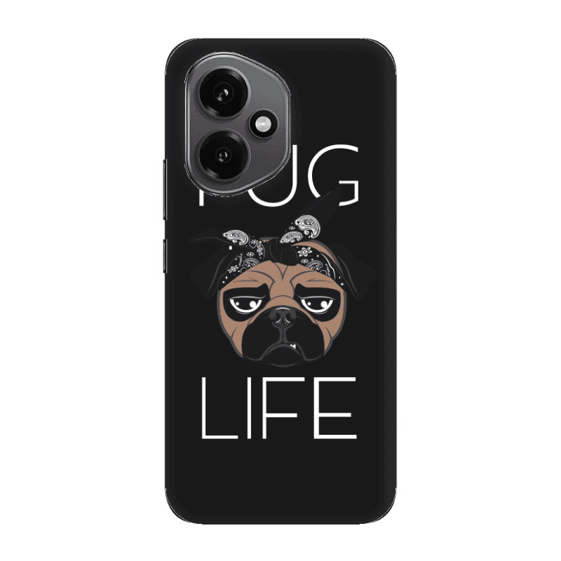 Honor Magic 400 Pug Life Black Colored Silicone TPU Θήκη