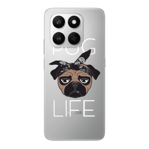 Honor Magic 400 Smart Pug Life Transparent Silicone TPU Θήκη