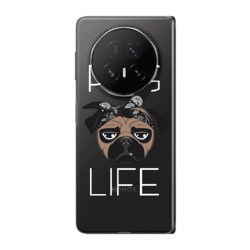 Honor Magic V5 Pug Life Transparent Silicone TPU Θήκη