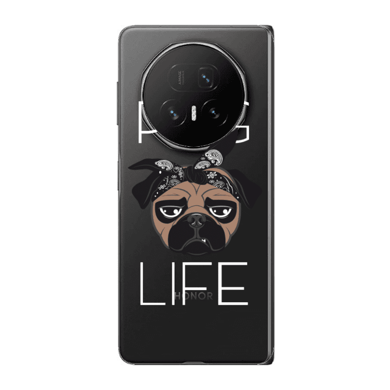 Honor Magic V5 Pug Life Transparent Silicone TPU Θήκη