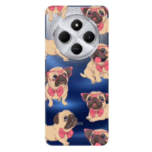 Xiaomi Redmi 14c Dog Spectacled Transparent Silicone TPU Θήκη
