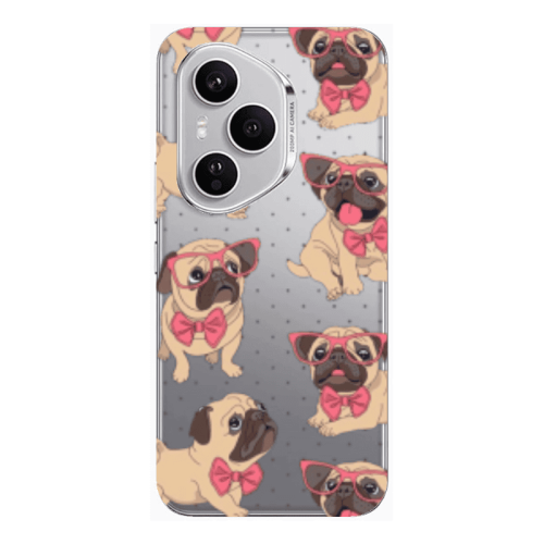 Honor Magic 400 Pro Dog Spectacled Transparent Silicone TPU Θήκη