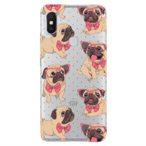 Xiaomi Redmi S2 Dog Spectacled Transparent Silicone TPU Θήκη