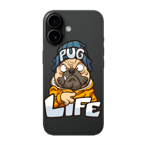Apple Iphone 16 plus Pug Life 2 Transparent Silicone TPU Θήκη