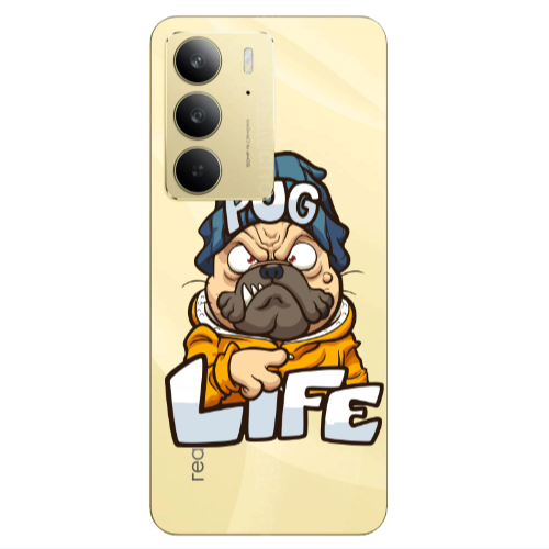 Realme C 75 Pug Life 2 Transparent Silicone TPU Θήκη