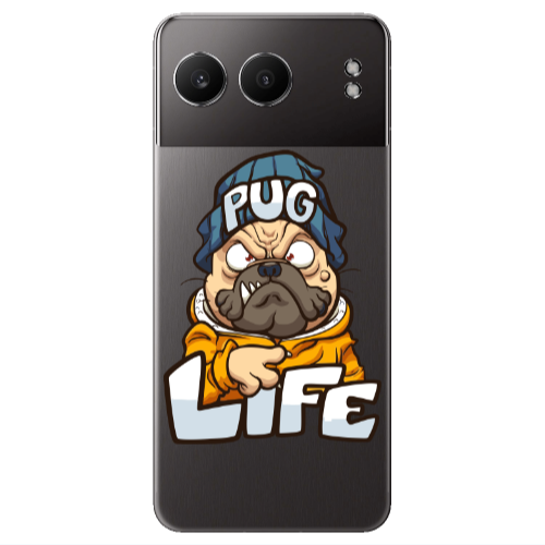 Oneplus Nord 4 Pug Life 2 Transparent Silicone TPU Θήκη
