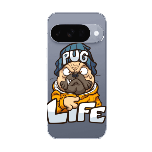 Google Pixel 10 Pug Life 2 Transparent Silicone TPU Θήκη