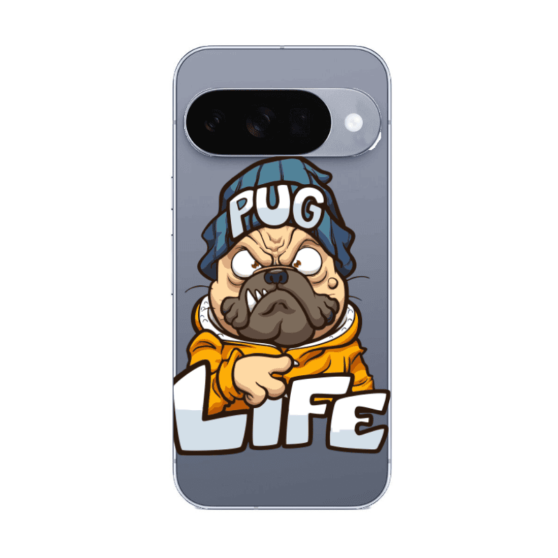 Google Pixel 10 Pug Life 2 Transparent Silicone TPU Θήκη