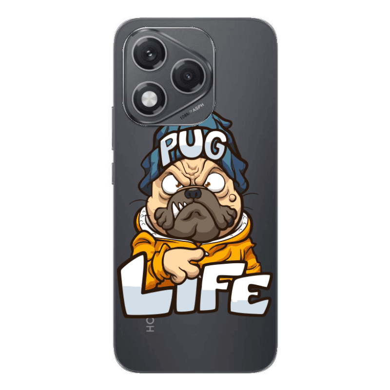 Honor 400 Lite Pug Life 2 Transparent Silicone TPU Θήκη