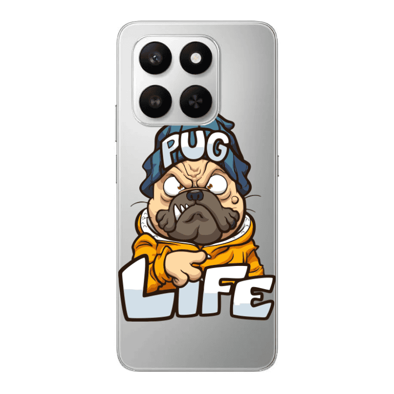 Honor Magic 400 Smart Pug Life 2 Transparent Silicone TPU Θήκη