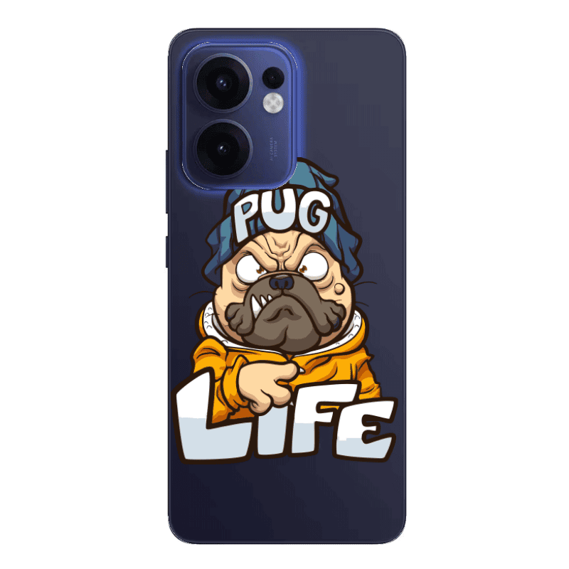 Oppo Reno13 FS Pug Life 2 Transparent Silicone TPU Θήκη