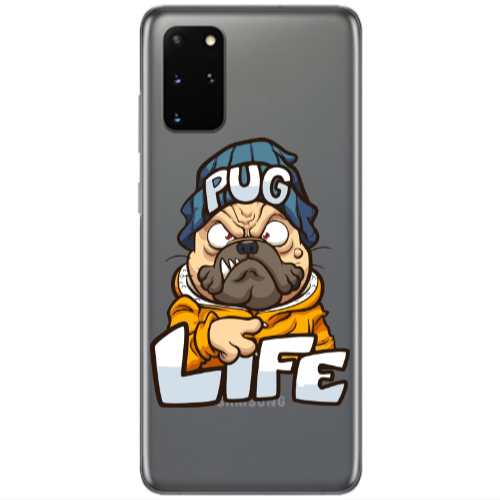 Samsung S20 Plus Pug Life 2 Transparent Silicone TPU Θήκη