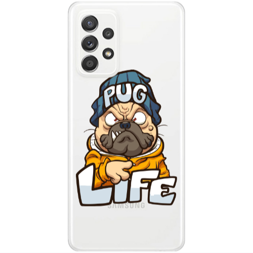 Samsung A53 Pug Life 2 Transparent Silicone TPU Θήκη
