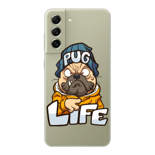 Samsung S21 PLUS Pug Life 2 Transparent Silicone TPU Θήκη