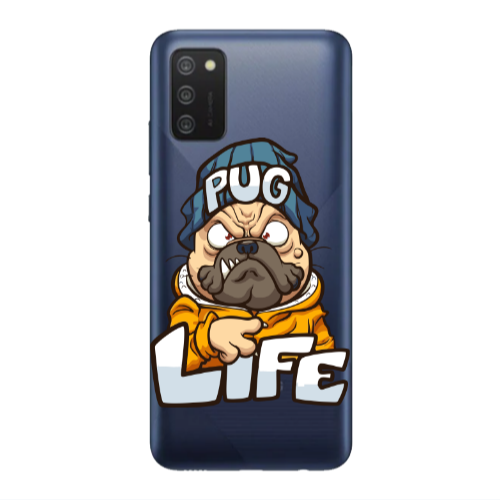 Samsung A03S Pug Life 2 Transparent Silicone TPU Θήκη