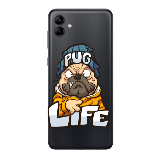 Samsung A04 Pug Life 2 Transparent Silicone TPU Θήκη
