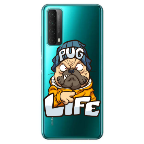 Huawei P Smart 2021 Pug Life 2 Transparent Silicone TPU Θήκη