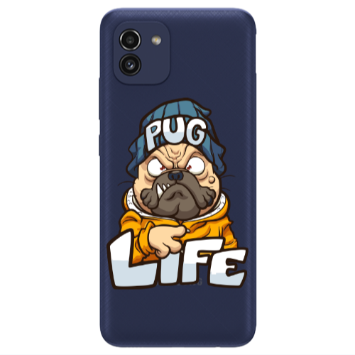 Samsung A03 Pug Life 2 Transparent Silicone TPU Θήκη