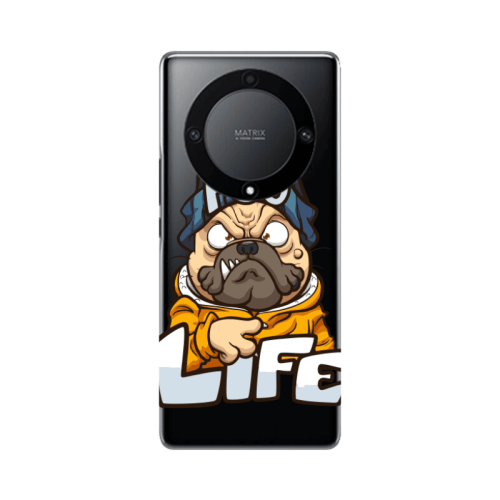 Honor Magic5 Lite 5G Pug Life 2 Transparent Silicone TPU Θήκη