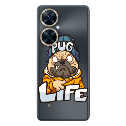 Huawei Nova 11i Pug Life 2 Transparent Silicone TPU Θήκη