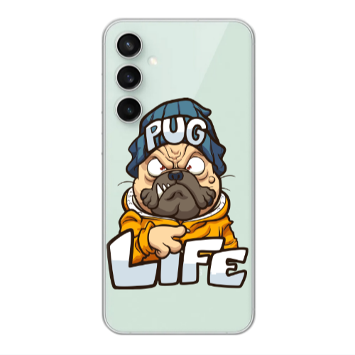 Samsung S24 Plus Pug Life 2 Transparent Silicone TPU Θήκη