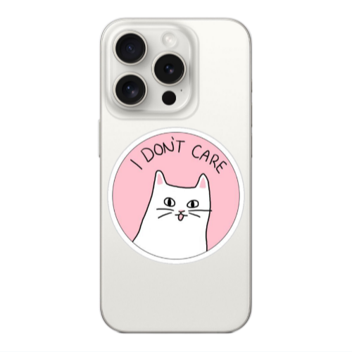 Apple Iphone 16 Pro I dont Care Transparent Silicone TPU Θήκη