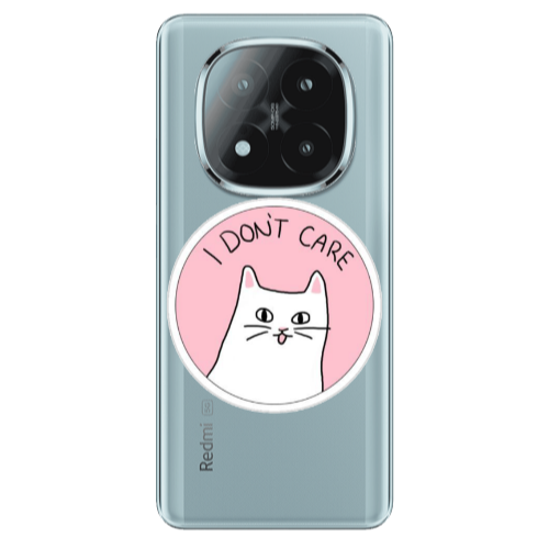 Xiaomi Redmi Note 14 Pro + 5g I dont Care Transparent Silicone TPU Θήκη
