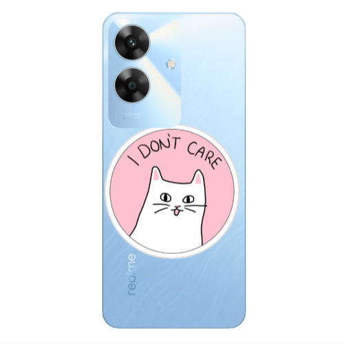 Realme Note 60 I dont Care Transparent Silicone TPU Θήκη