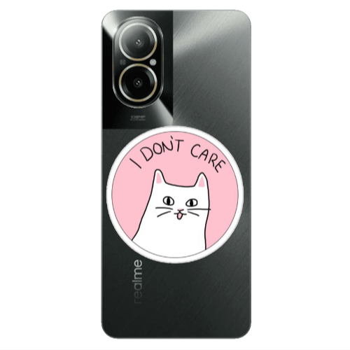 Realme C67 I dont Care Transparent Silicone TPU Θήκη